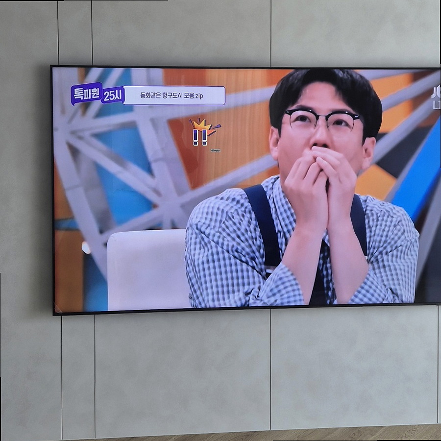 TV 선정리 셋탑박스 공유기 정리